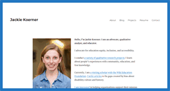 Desktop Screenshot of jackiekoerner.com